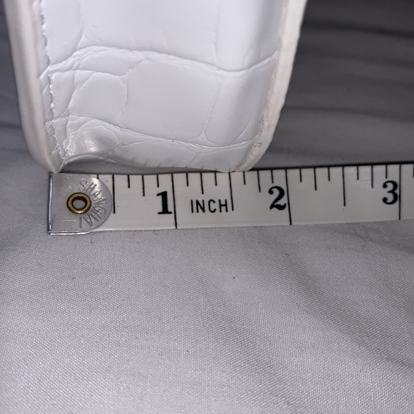 AQUA white croc-embossed small crossbody. Bloomingdale’s Exlusive - Picture 8 of 10